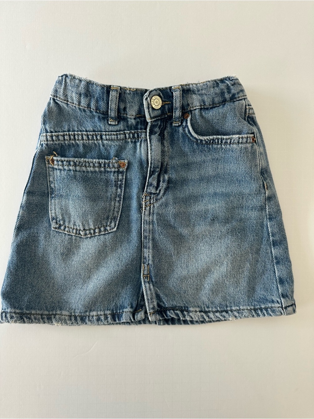 Zara Girls Denim Mini Skirt Size 7 Summer Casual